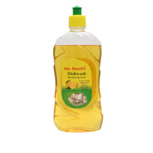 Bio-Swachh Premium Dishwash Liquid, Lemon Fragrance, 500ml Concentrated Formula for Kitchen Utensils